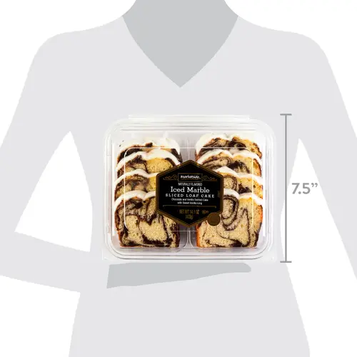 Marketside Iced Marble Sliced Loaf Cake, 14.1 oz, 8 Count thumbnail 4