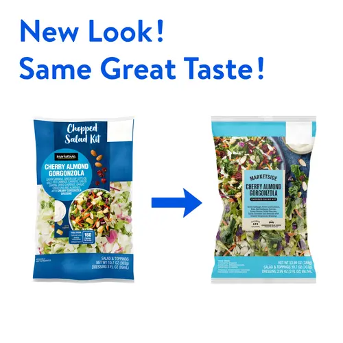 Marketside Cherry Almond Gorgonzola Chopped Salad Kit, 10.7 oz Bag, Fresh thumbnail 2