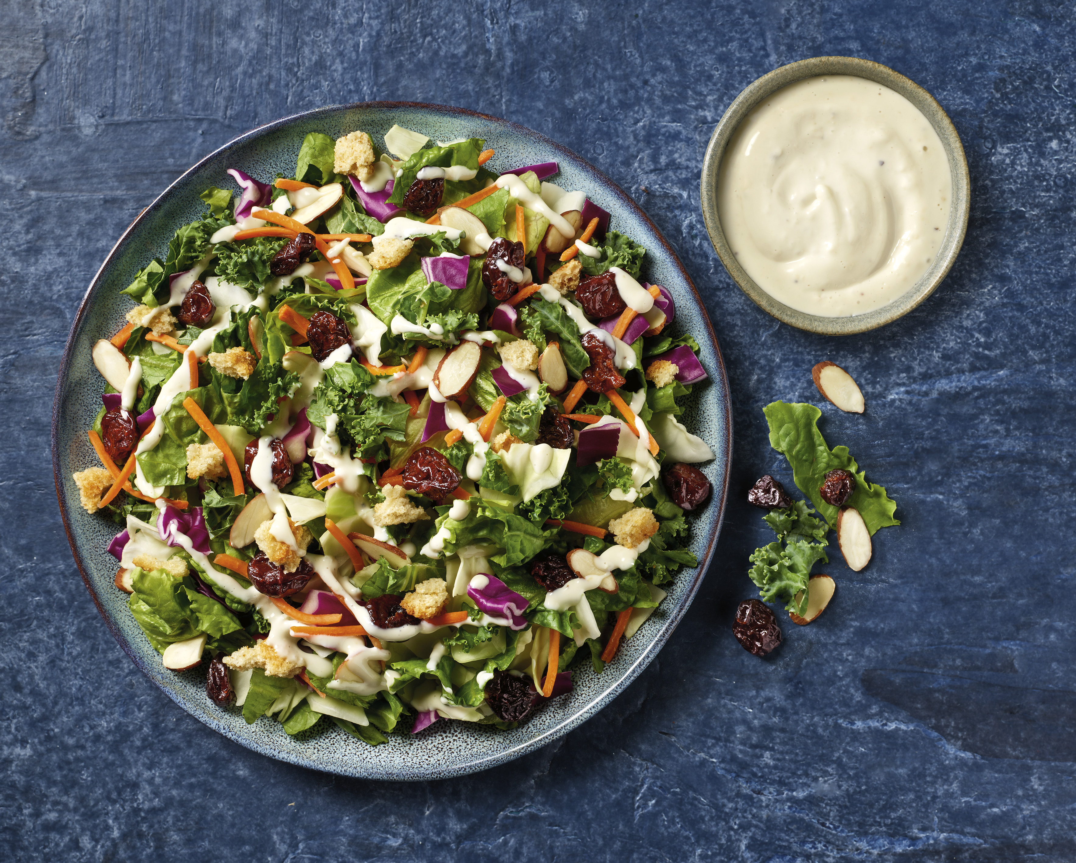 Marketside Cherry Almond Gorgonzola Chopped Salad Kit, 10.7 oz Bag, Fresh thumbnail 4