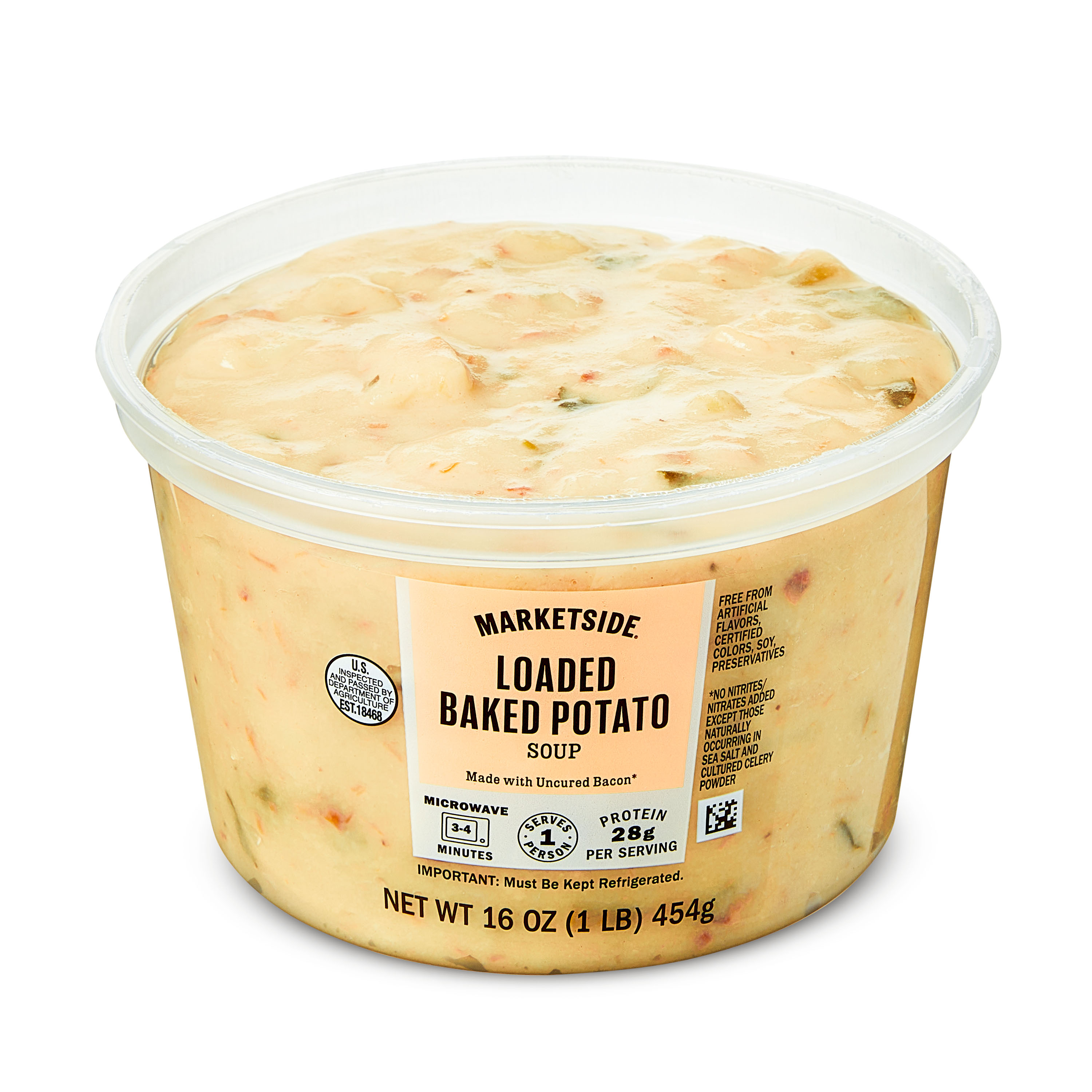 Marketside Loaded Potato Soup, Fresh Deli Soup, 16 oz Cup thumbnail 2