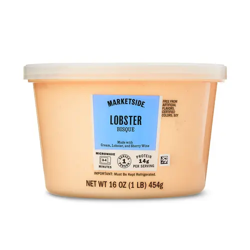Marketside Lobster Bisque, Fresh Deli Soup, 16 oz Cup