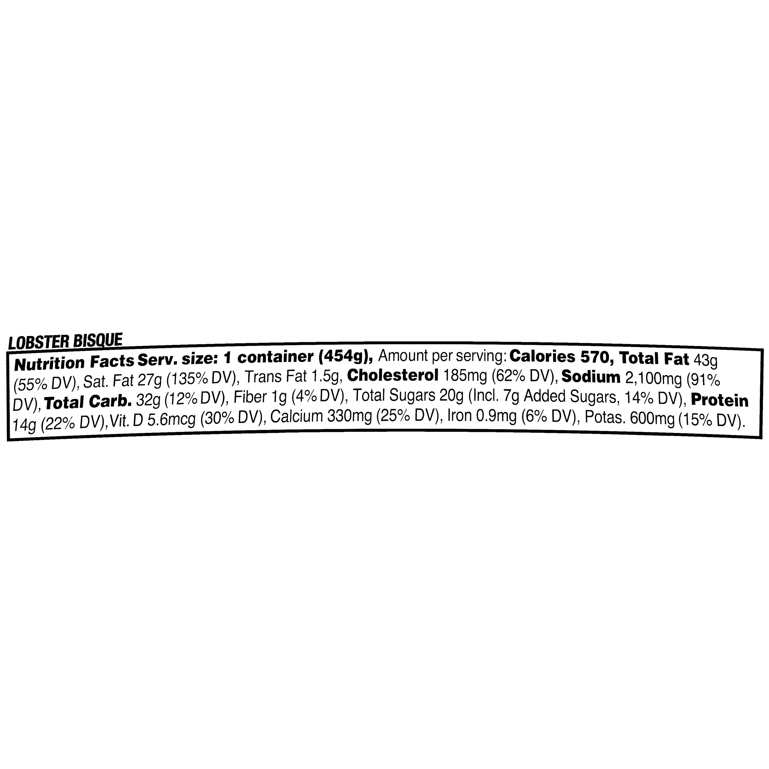 Marketside Lobster Bisque, Fresh Deli Soup, 16 oz Cup thumbnail 4