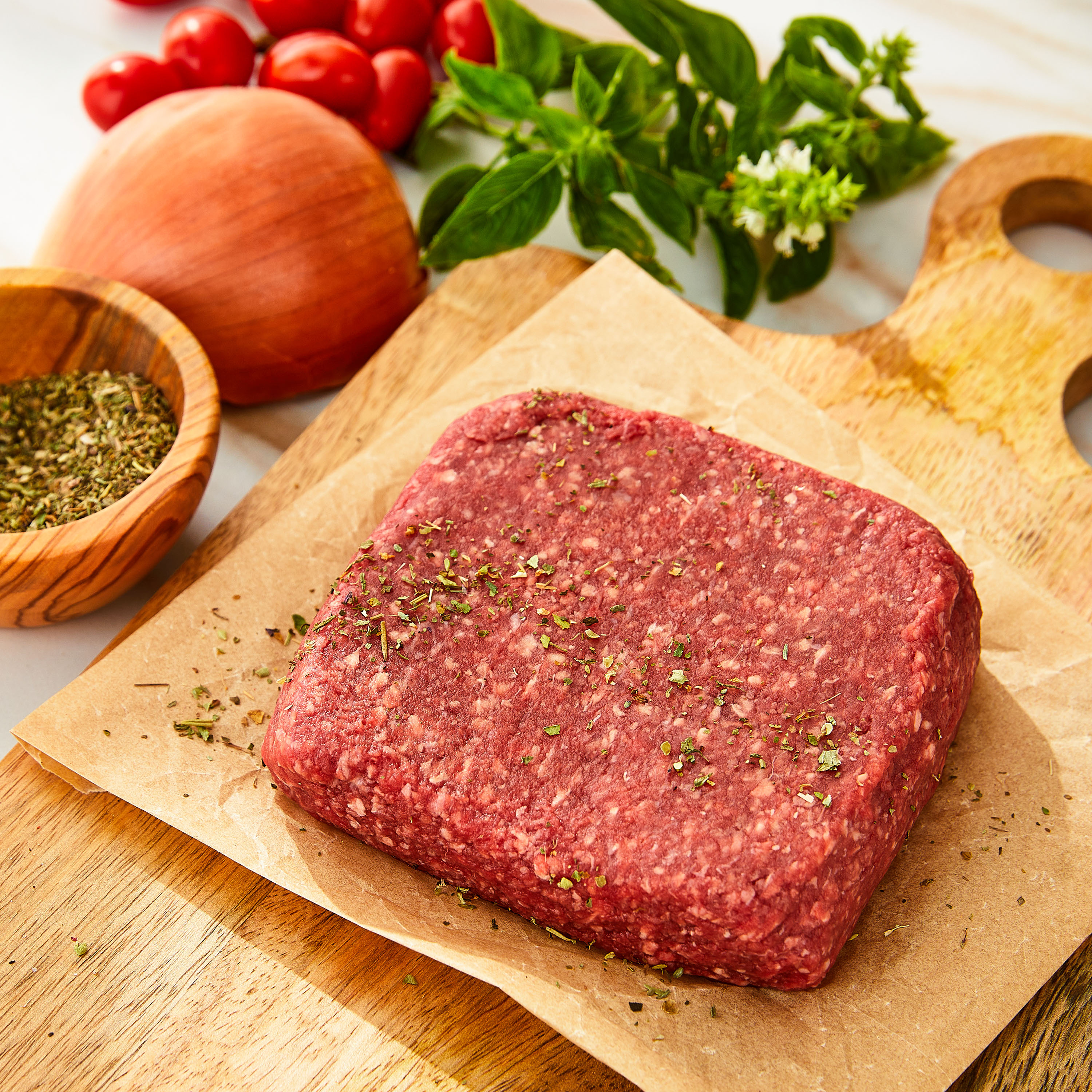 Marketside Organic Grass-Fed Ground Beef, 93% Lean/7% Fat, 1 lb thumbnail 2