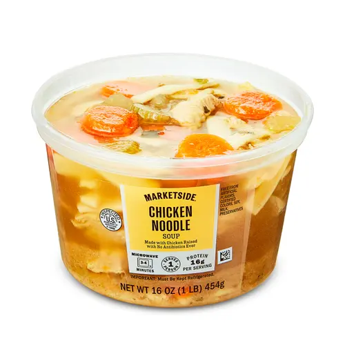 Marketside Chicken Noodle Soup, Fresh Deli Soup, 16 oz Cup thumbnail 2