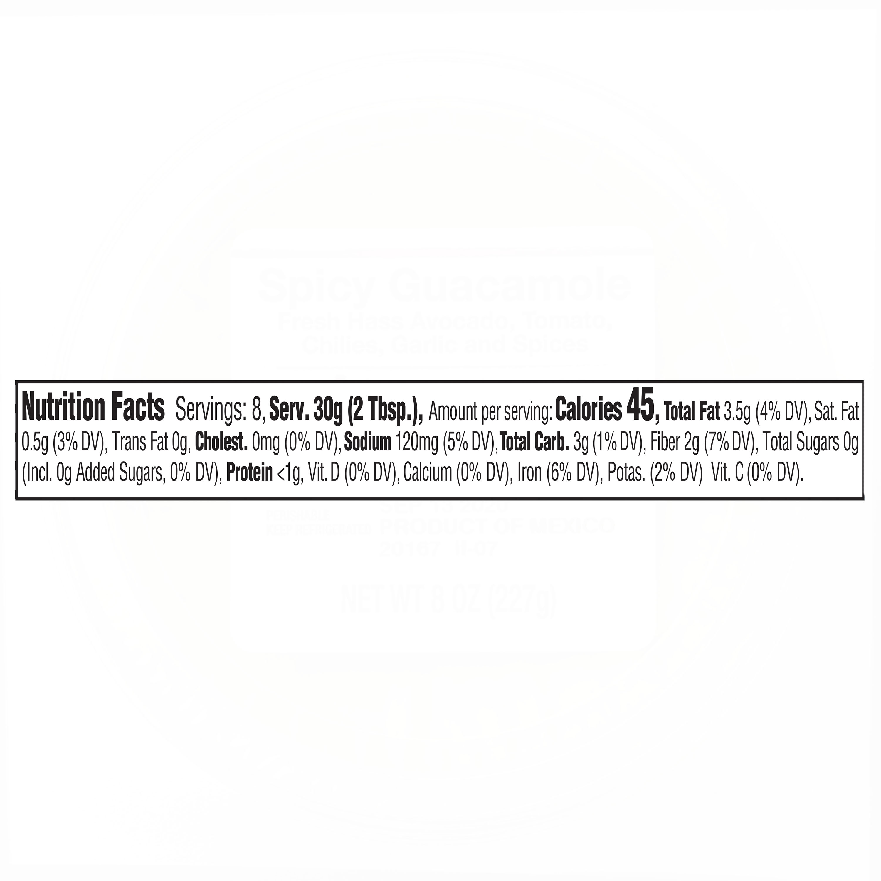 Freshness Guaranteed Guacamole, Spicy, 8 oz Tub thumbnail 3