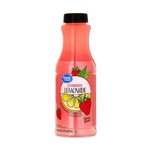 Great Value Strawberry Lemonade, 16 fl oz