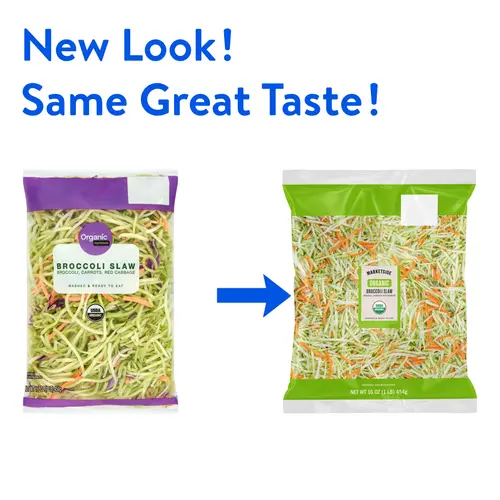 Marketside Organic Fresh Broccoli Slaw, 16 oz thumbnail 2