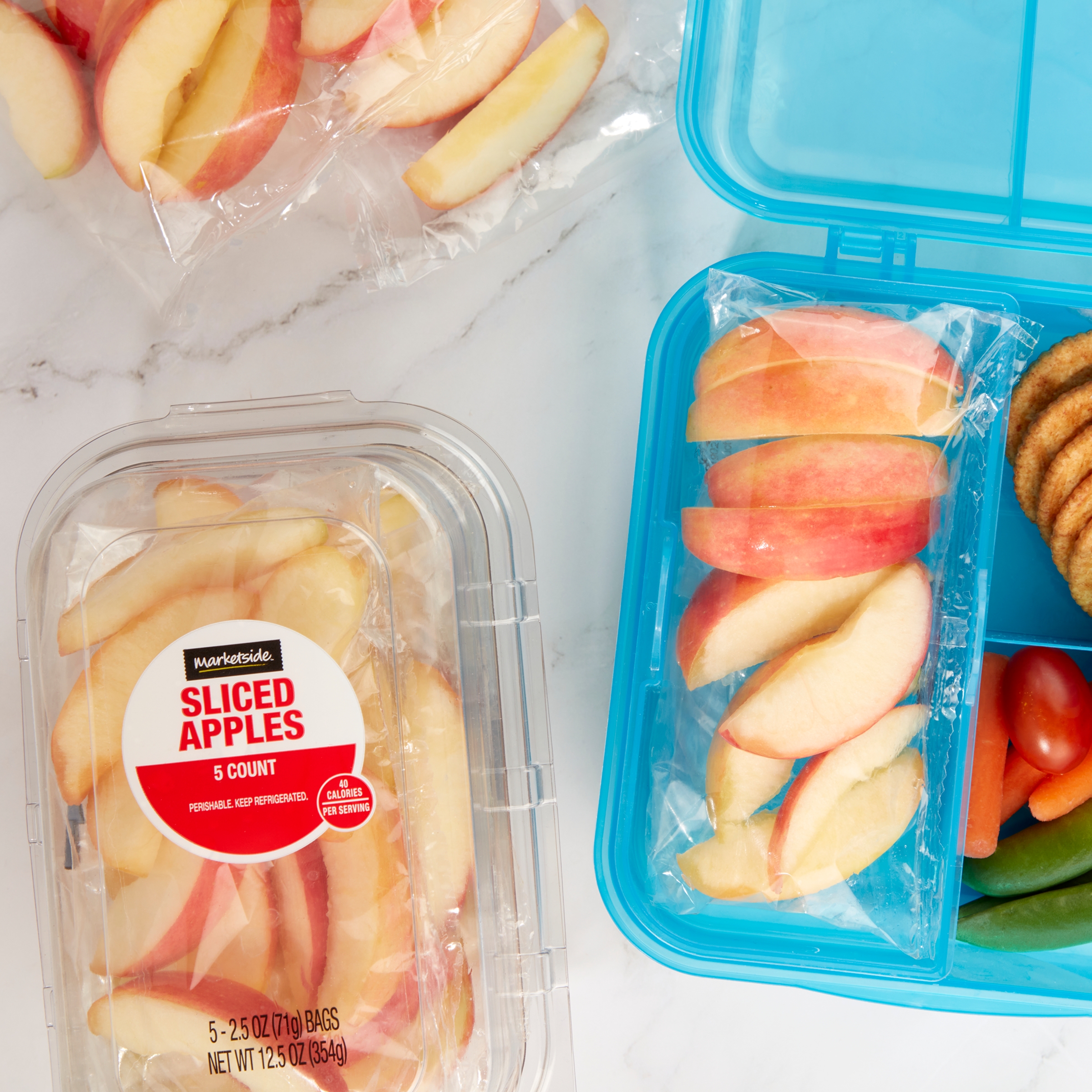 Marketside Sliced Apples, 12.5 oz, 5 Count thumbnail 2