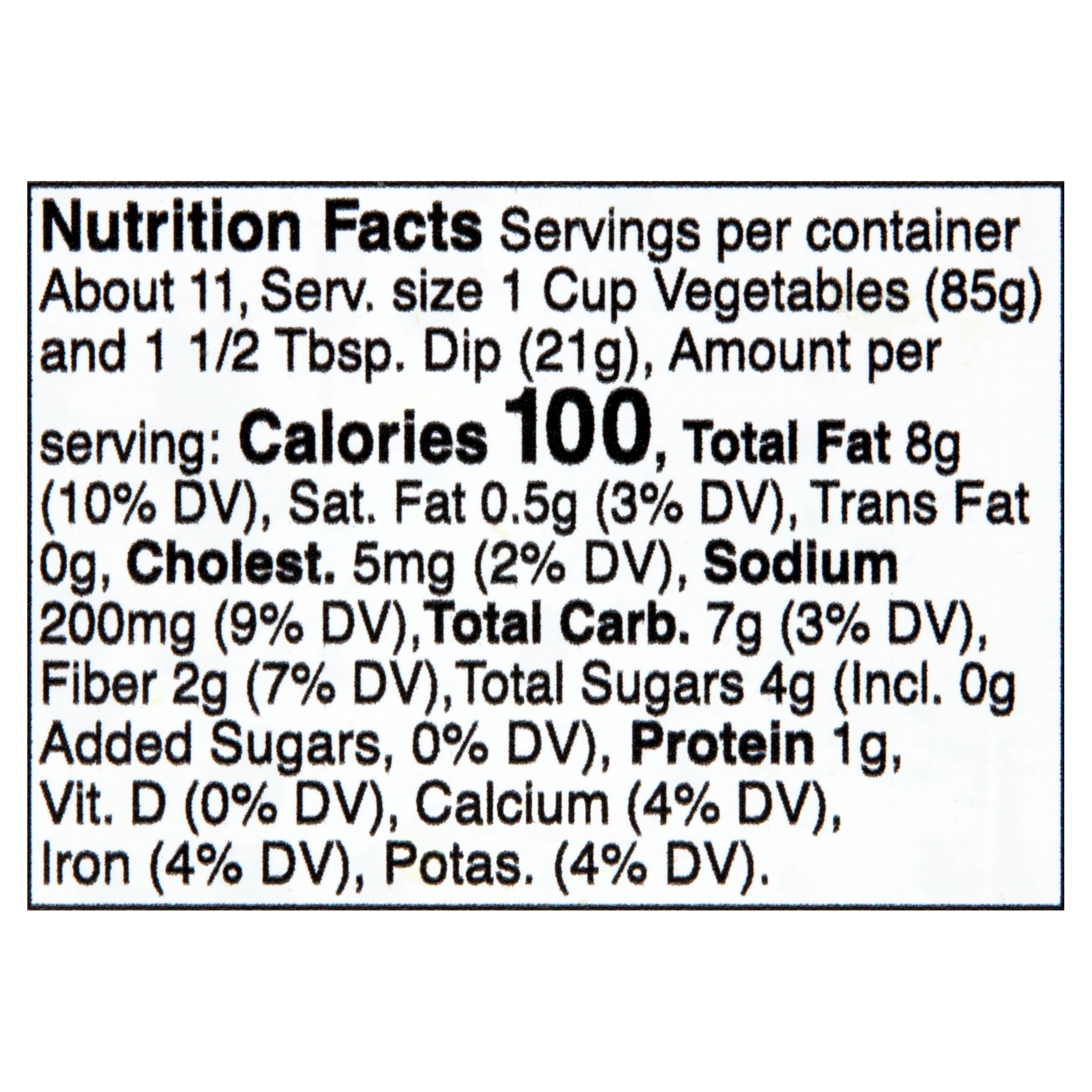 Freshness Guaranteed Fresh Vegetable Tray with Buttermilk Ranch Dip, 40oz Tray, Contains Dairy thumbnail 3