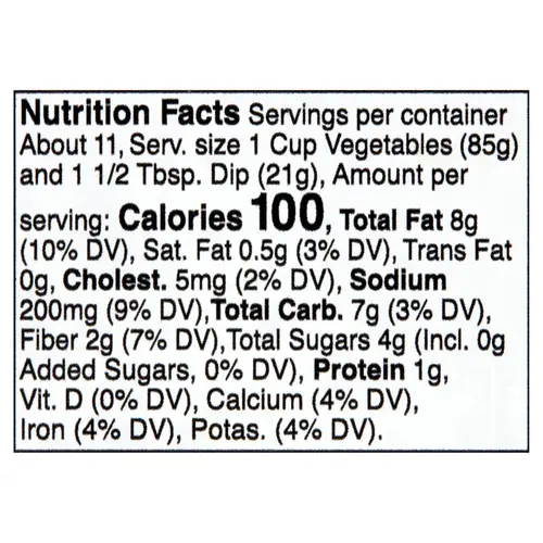 Freshness Guaranteed Fresh Vegetable Tray with Buttermilk Ranch Dip, 40oz Tray, Contains Dairy thumbnail 3