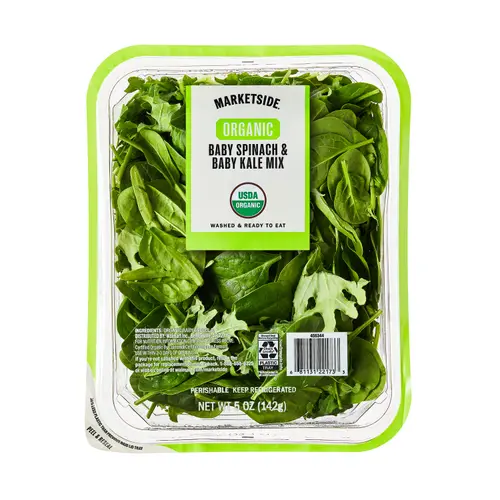 Marketside Organic Fresh Baby Spinach and Baby Kale Mix, 5 oz