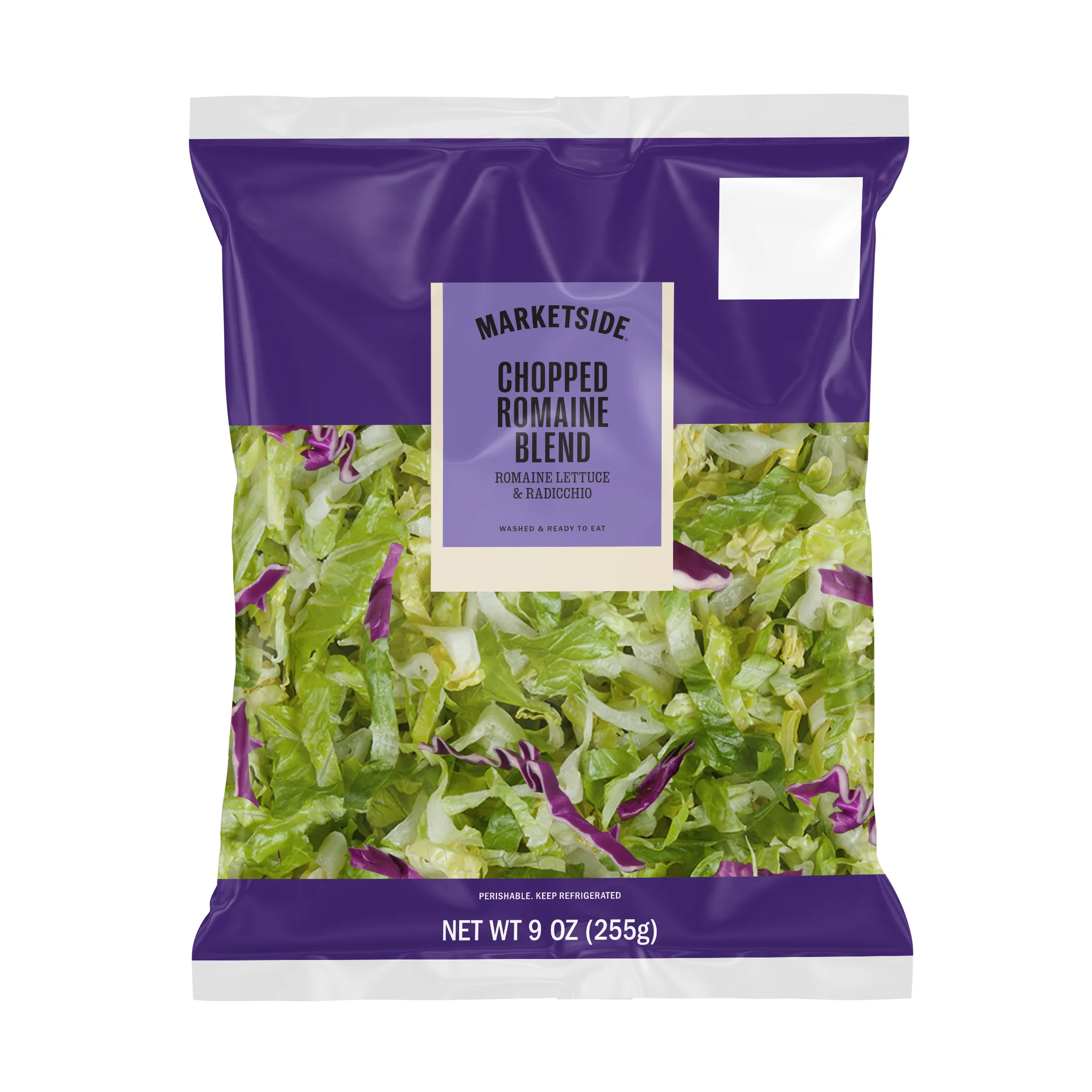 Marketside Chopped Romaine Lettuce Mix, 9 oz Bag, Fresh