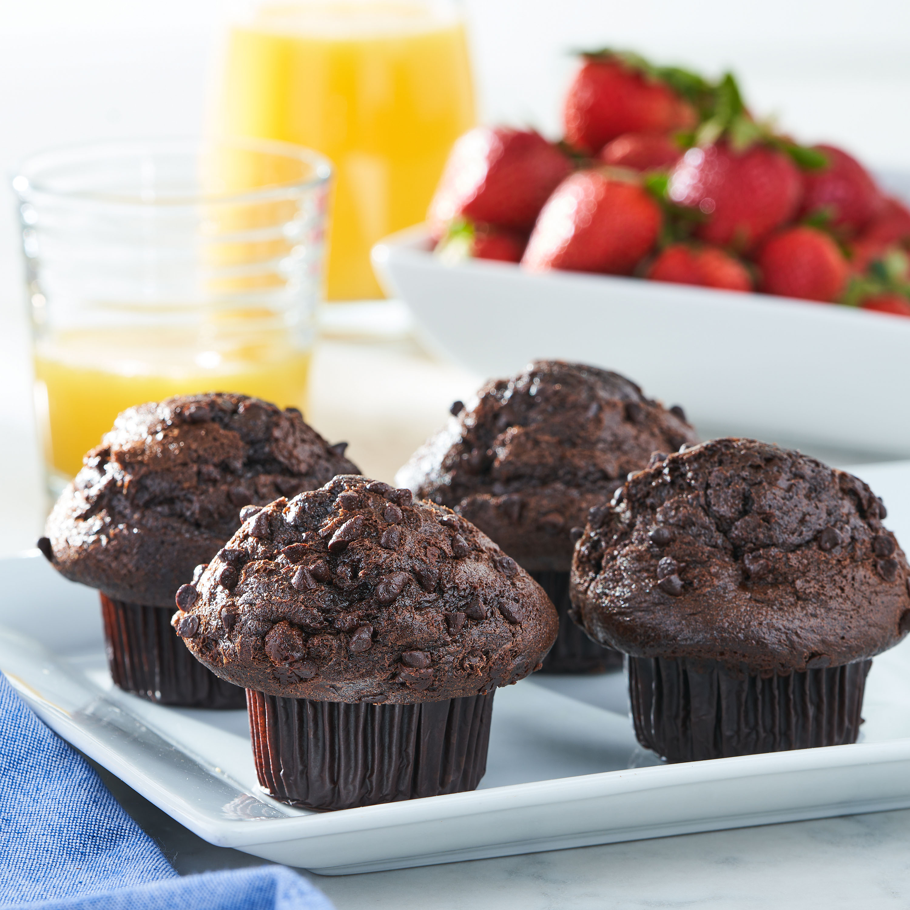 Marketside Triple Chocolate Muffins, 14 oz, 4 Count thumbnail 3