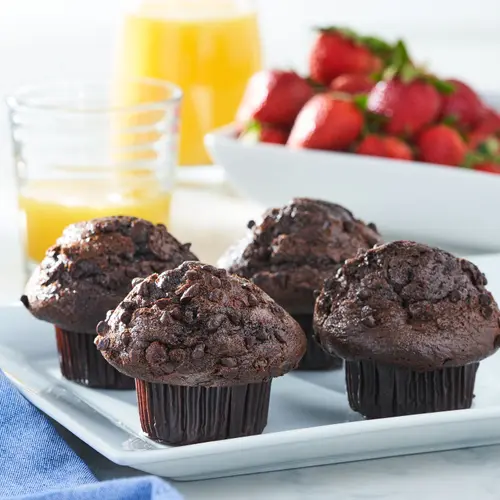 Marketside Triple Chocolate Muffins, 14 oz, 4 Count thumbnail 3