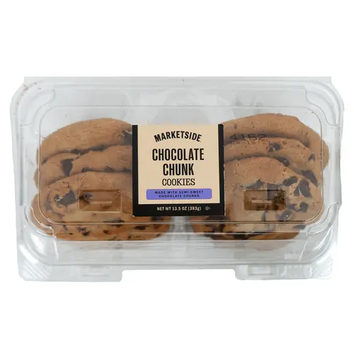 Marketside Decadent Chocolate Chunk Baked Cookies, 13.5 oz, 6 Count