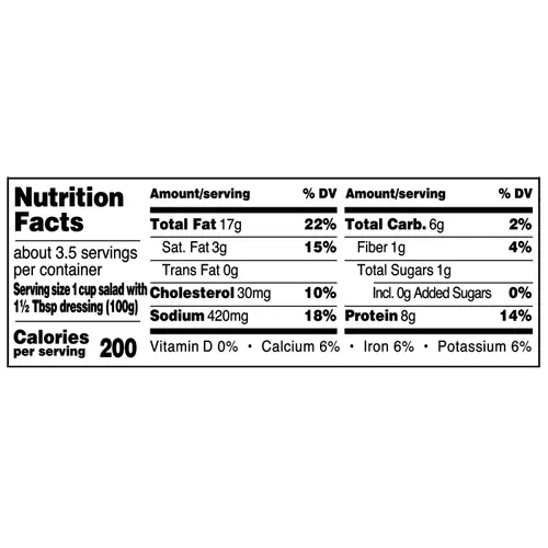 Marketside Chicken Caesar Salad, 12.1 oz, Fresh Deli thumbnail 3