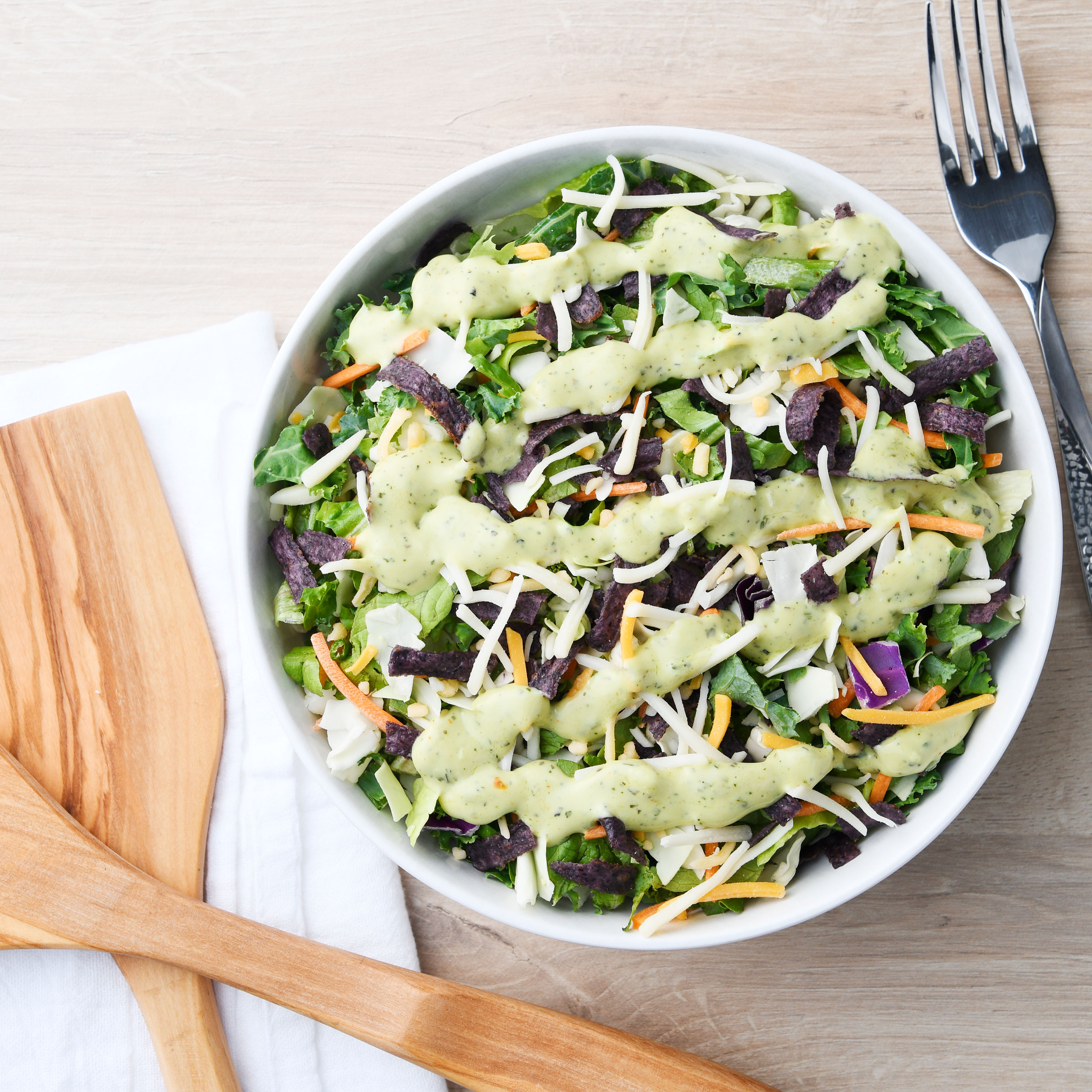 Marketside Avocado Ranch Chopped Salad Kit, 10.3 oz Bag, Fresh thumbnail 3