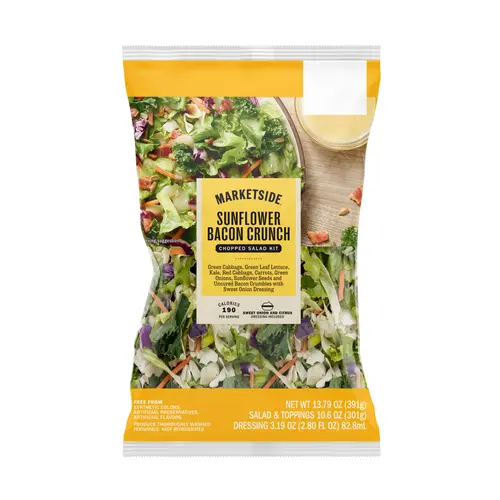 Marketside Sunflower Bacon Crunch Chopped Salad Kit, 10.6 oz Bag, Fresh
