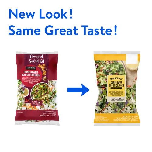 Marketside Sunflower Bacon Crunch Chopped Salad Kit, 10.6 oz Bag, Fresh thumbnail 2