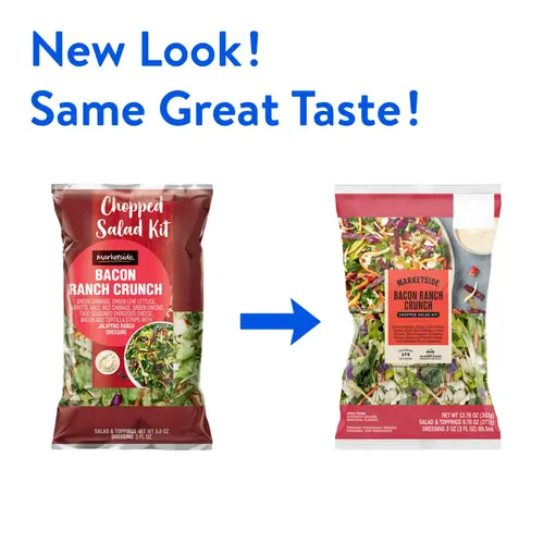 Marketside Bacon Ranch Crunch Chopped Fresh Salad Kit, 9.76 oz Bag, Fresh thumbnail 2