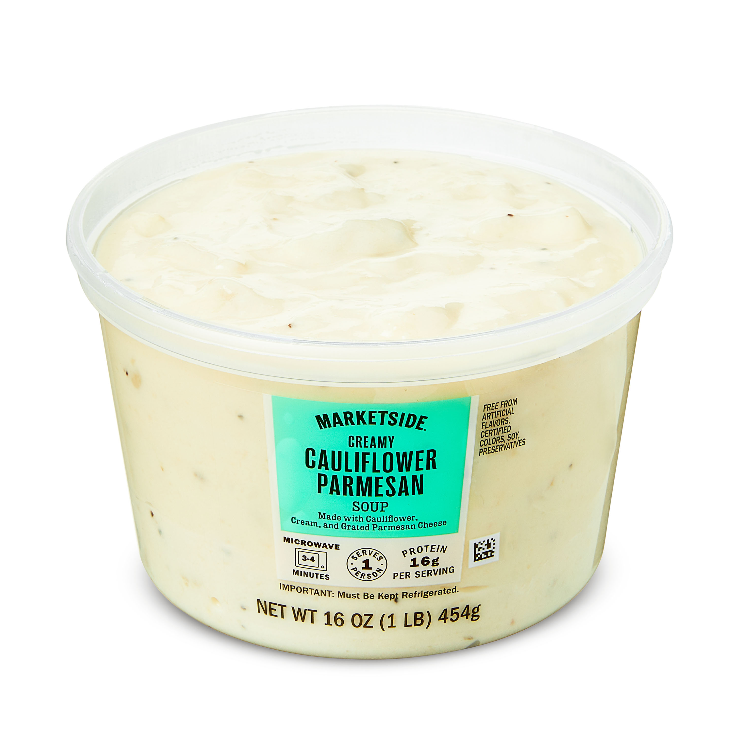 Marketside Creamy Cauliflower Parmesan Soup, Fresh Deli Soup, 16 oz Cup thumbnail 2