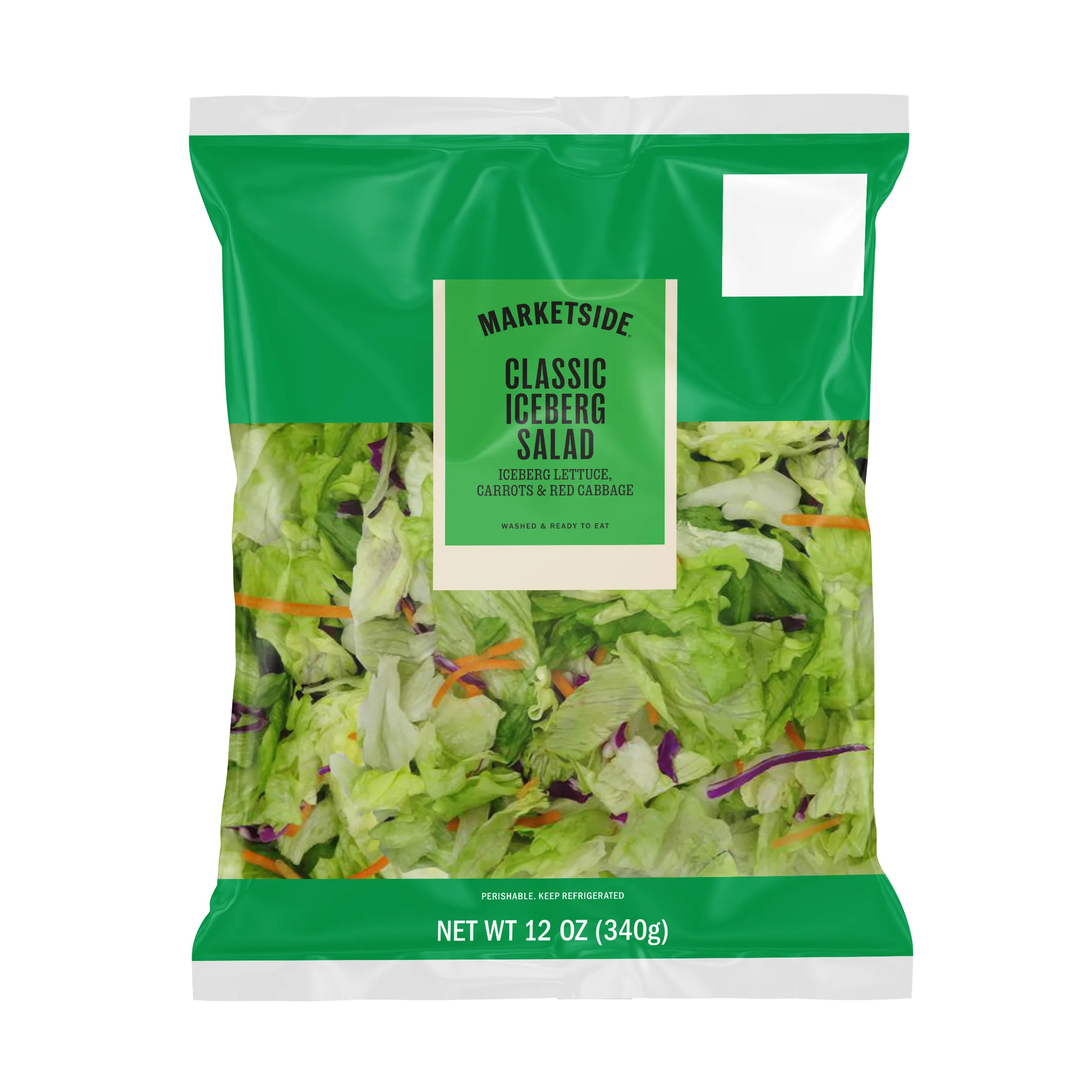 Marketside Classic Iceberg Salad, 12 oz Bag, Fresh