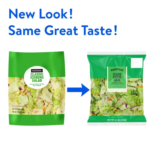 Marketside Classic Iceberg Salad, 12 oz Bag, Fresh thumbnail 2
