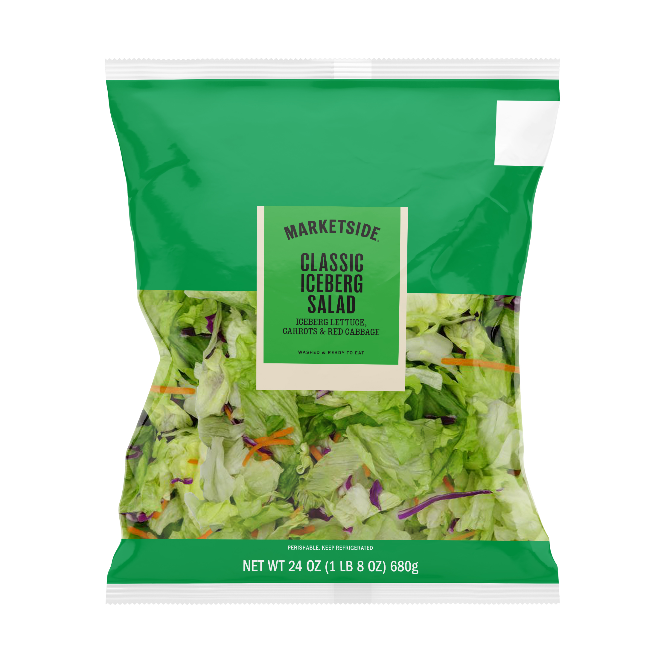 Marketside Classic Iceberg Salad, 24 oz Bag, Fresh