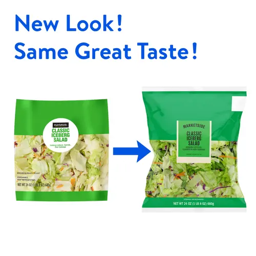 Marketside Classic Iceberg Salad, 24 oz Bag, Fresh thumbnail 2