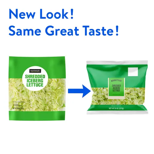 Marketside Fresh Shredded Iceberg Lettuce, 8 oz Bag, Fresh thumbnail 2
