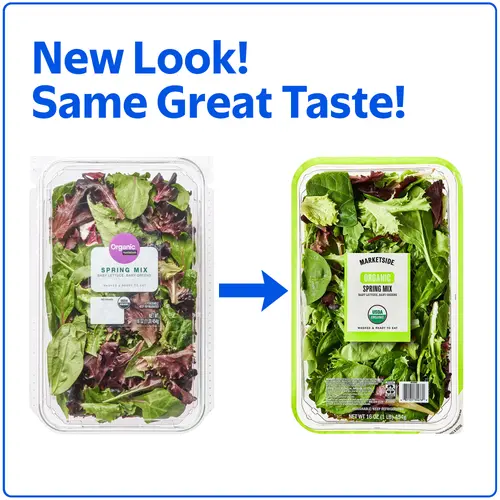 Marketside Organic Spring Mix Salad Blend, 16 oz Clam Shell (Fresh) thumbnail 2