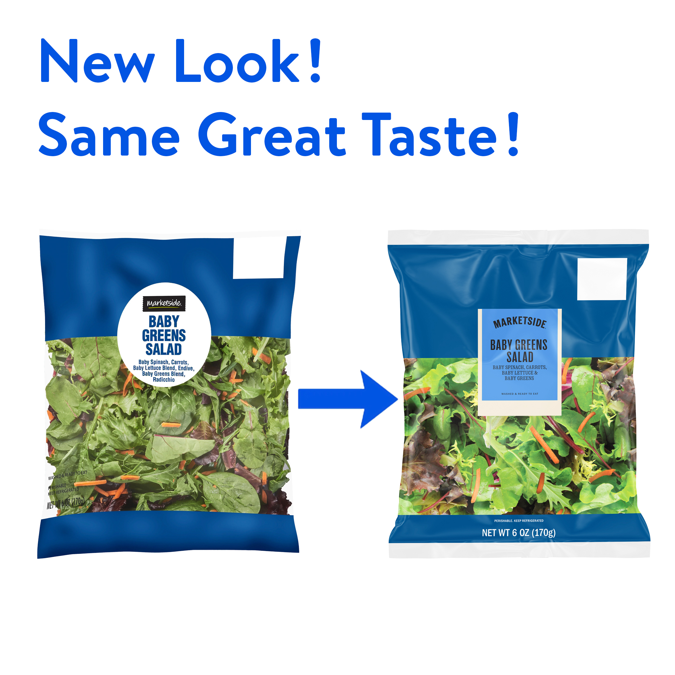 Marketside Baby Greens Salad Blend, 6 oz Bag, Fresh thumbnail 2