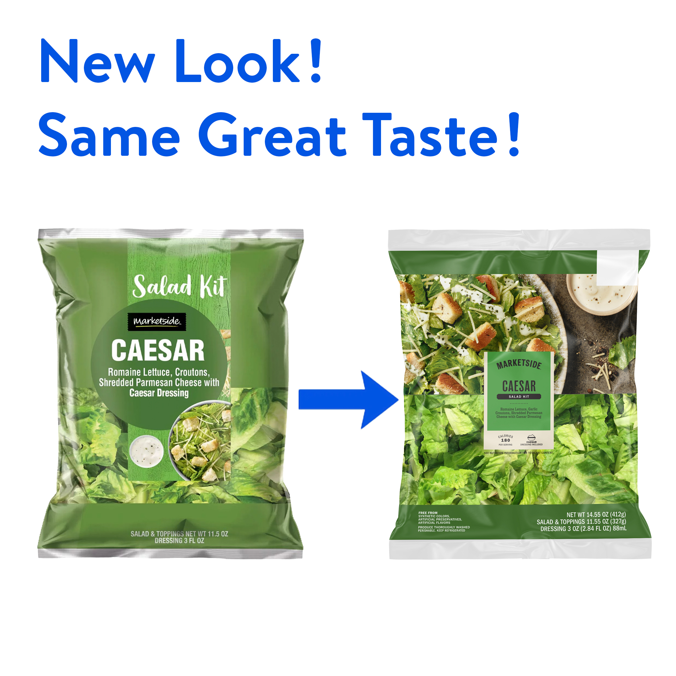 Marketside Caesar Salad Kit, 11.55 oz Bag, Fresh thumbnail 2
