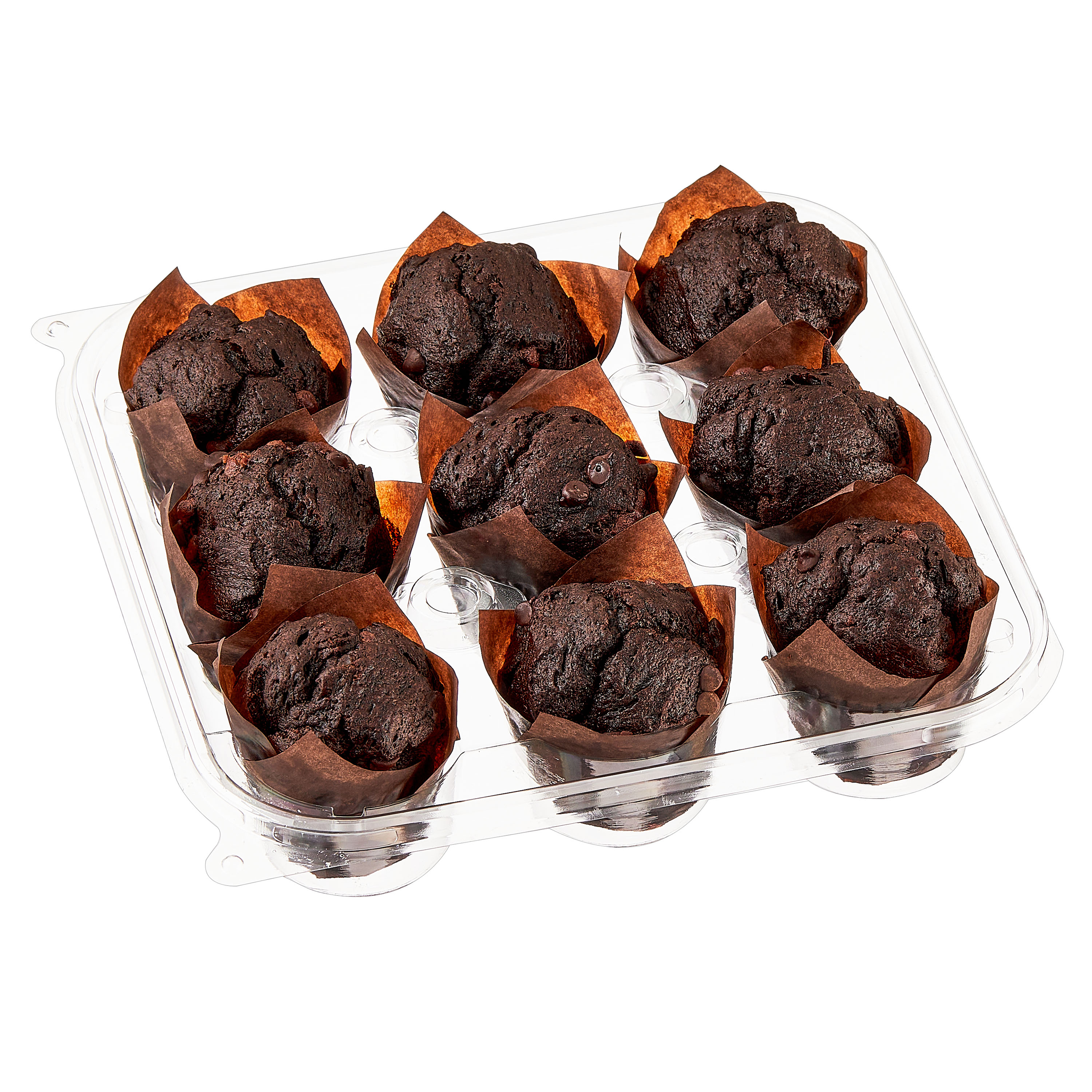Marketside Triple Chocolate Baked Muffins, 14 oz, 9 Count thumbnail 2