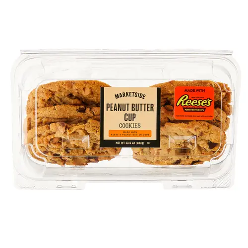 Marketside Decadent Peanut Butter Cup Baked Cookies Made with Reese's Peanut Butter Cups, 13.5 oz, 6 Count