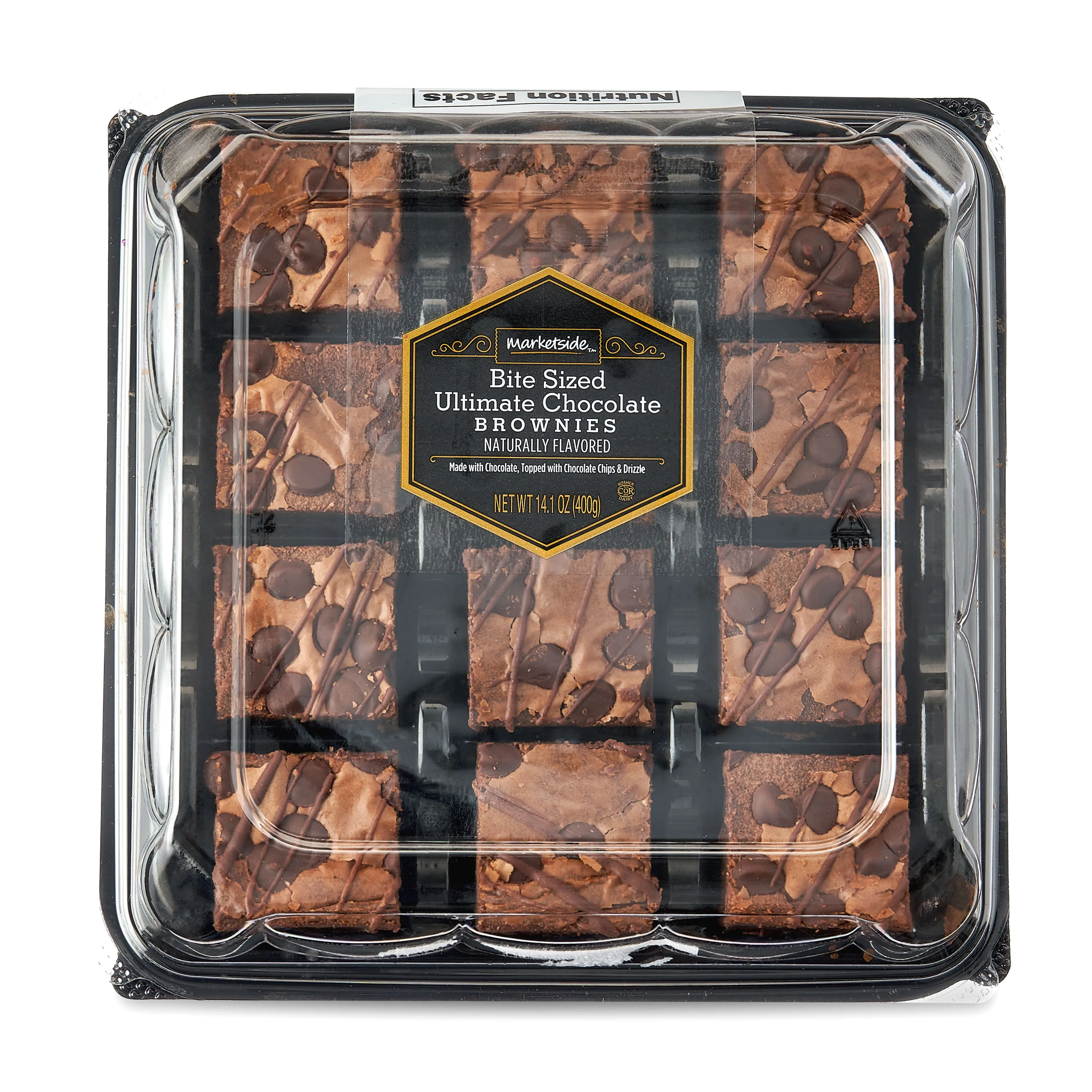 Marketside Bite Sized Ultimate Chocolate Brownies, 14.1 oz (Shelf Stable)