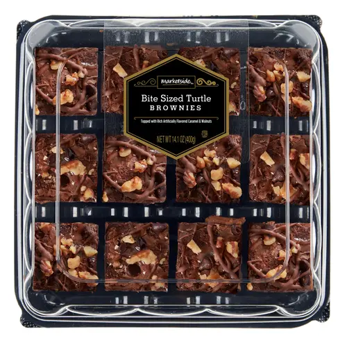 Marketside Bite Sized Turtle Brownies, 14.1 oz (Shelf Stable)