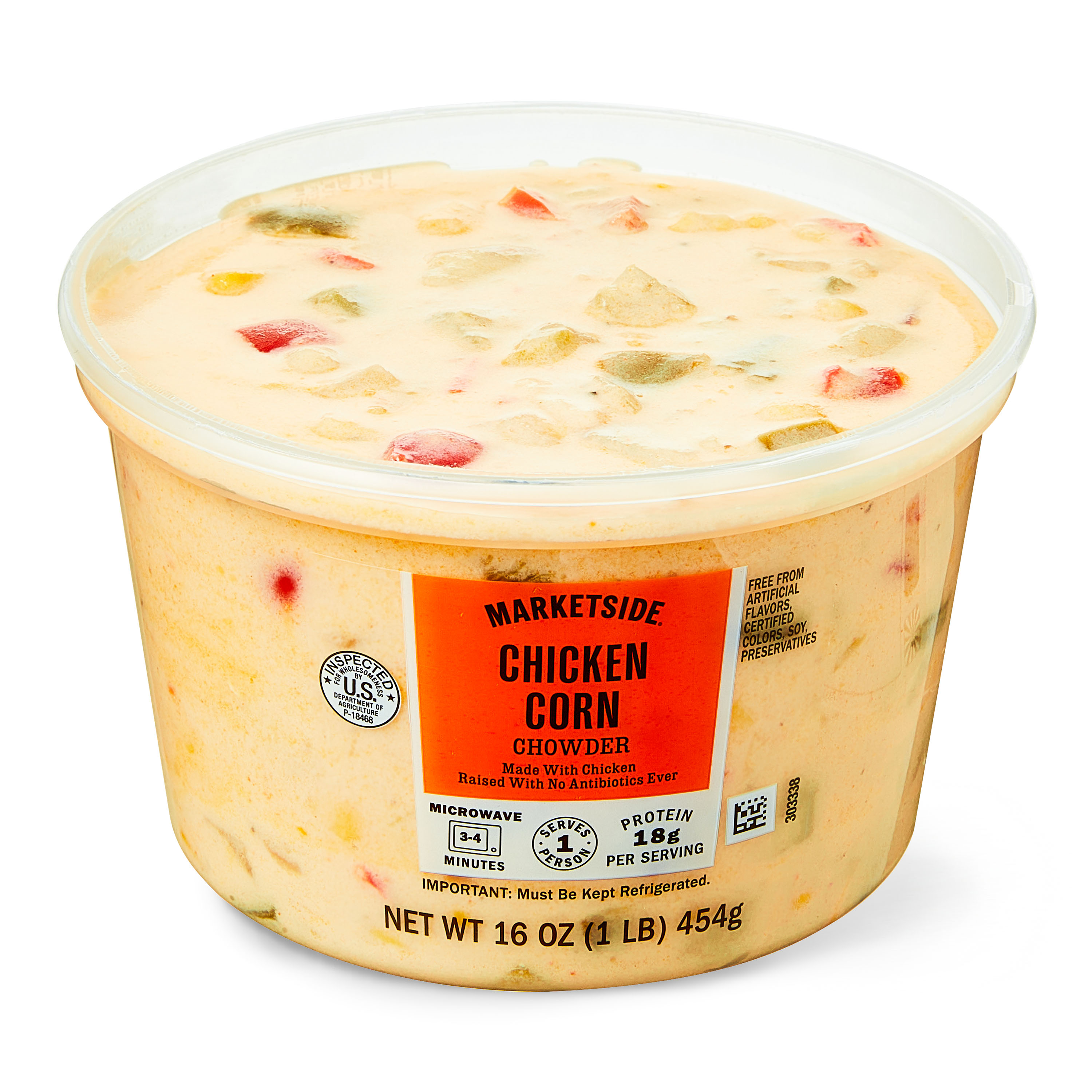 Marketside Kickin' Chicken Chowder, Fresh Deli Soup, 16 oz Cup thumbnail 2
