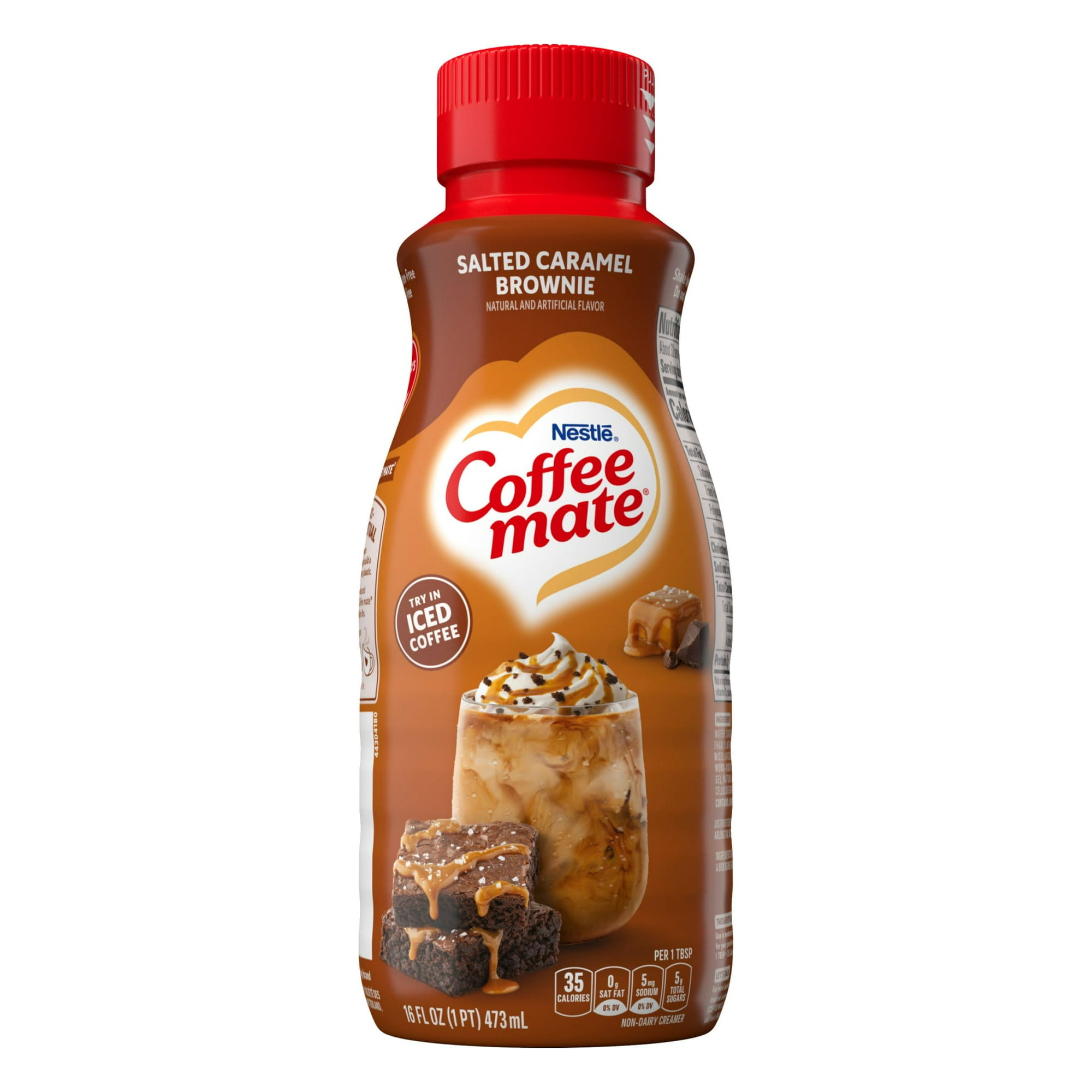 Starfit Coffee Salted Caramel Brownie Liquid Non-Dairy Creamer, 16 fl oz, (Pack of 2) thumbnail 2