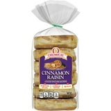 Oroweat 1PACK Cinnamon Raisin English Muffins, 6 count, Soft Pre-sliced English Muffins,