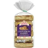 Oroweat 1PACK Cinnamon Raisin English Muffins, 6 count, Soft Pre-sliced English Muffins,