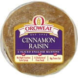 Oroweat 1PACK Cinnamon Raisin English Muffins, 6 count, Soft Pre-sliced English Muffins, thumbnail 2