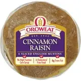 Oroweat 1PACK Cinnamon Raisin English Muffins, 6 count, Soft Pre-sliced English Muffins, thumbnail 2