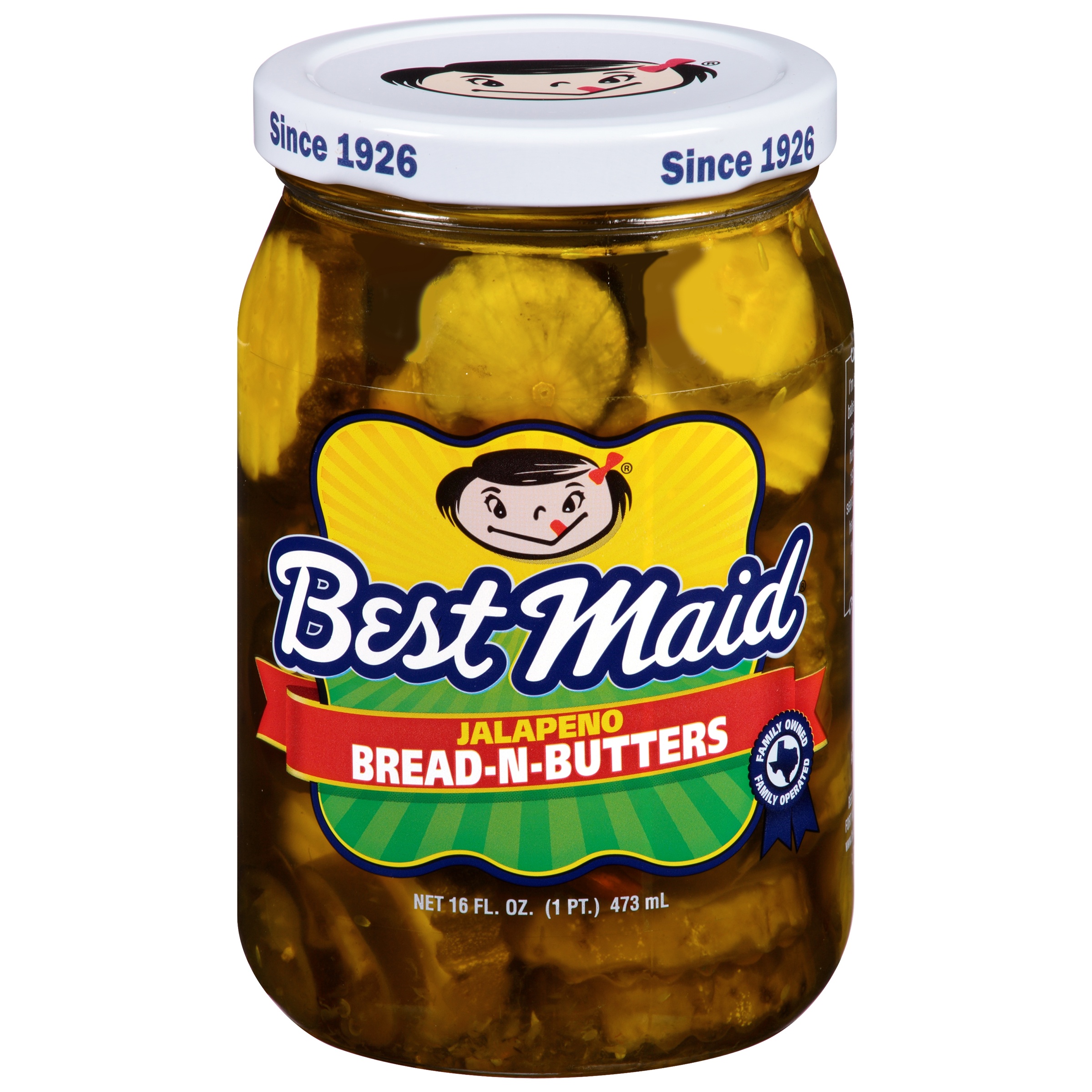 Best Maid? Jalapeno Bread-N-Butters Pickles 16 fl. oz. Jar