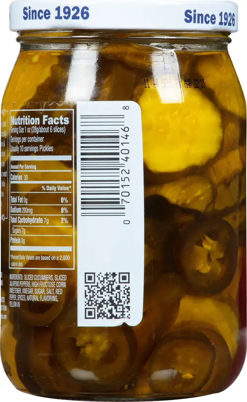 Best Maid? Jalapeno Bread-N-Butters Pickles 16 fl. oz. Jar thumbnail 3