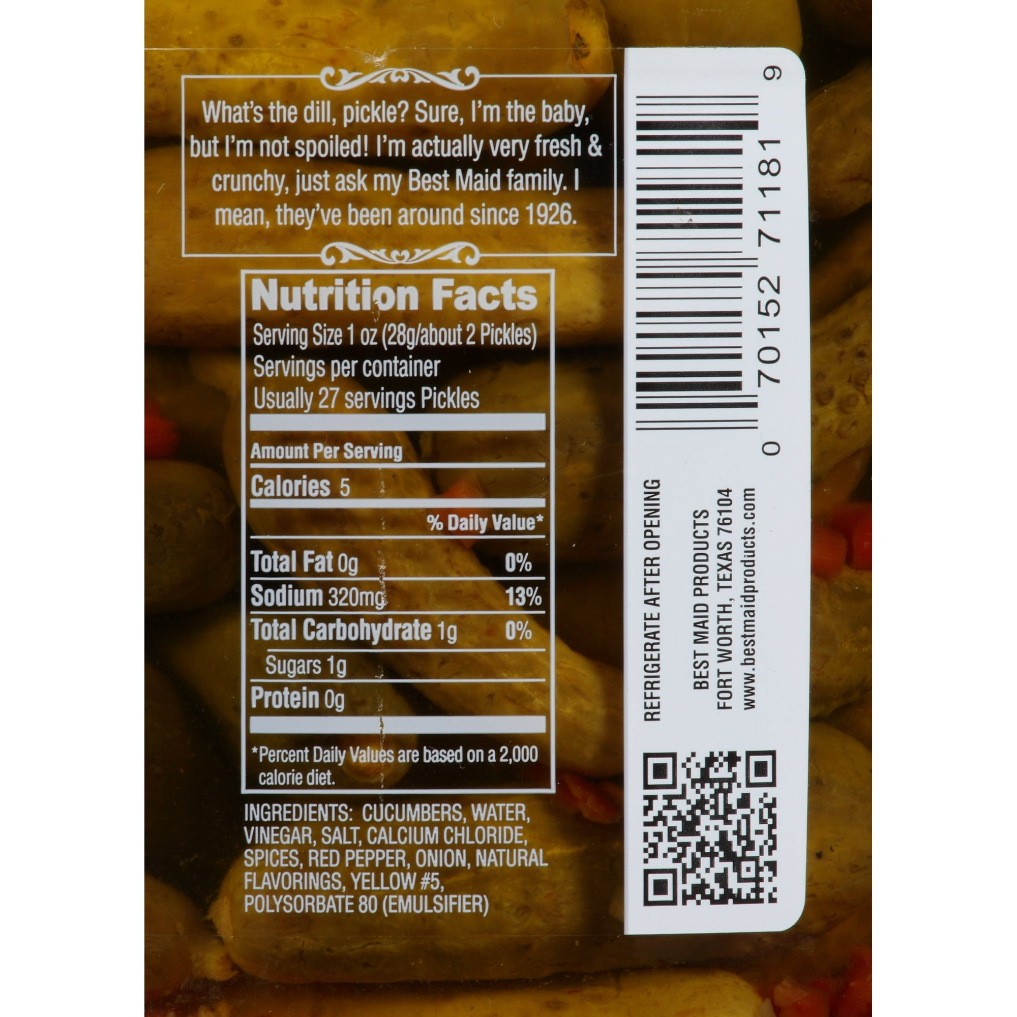 Best Maid Fresh Pack Baby Dills, 46 fl oz thumbnail 4