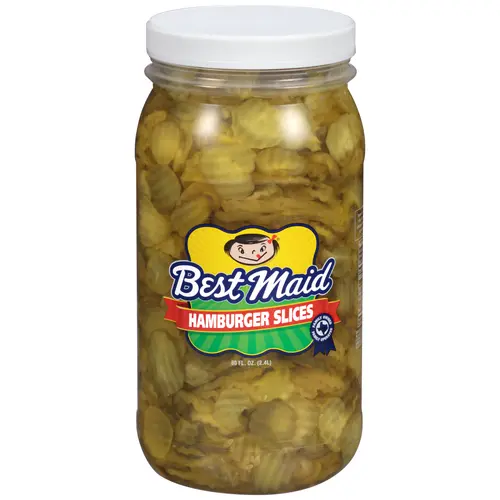 Best Maid Hamburger Slices 80 fl. oz. Plastic Jar
