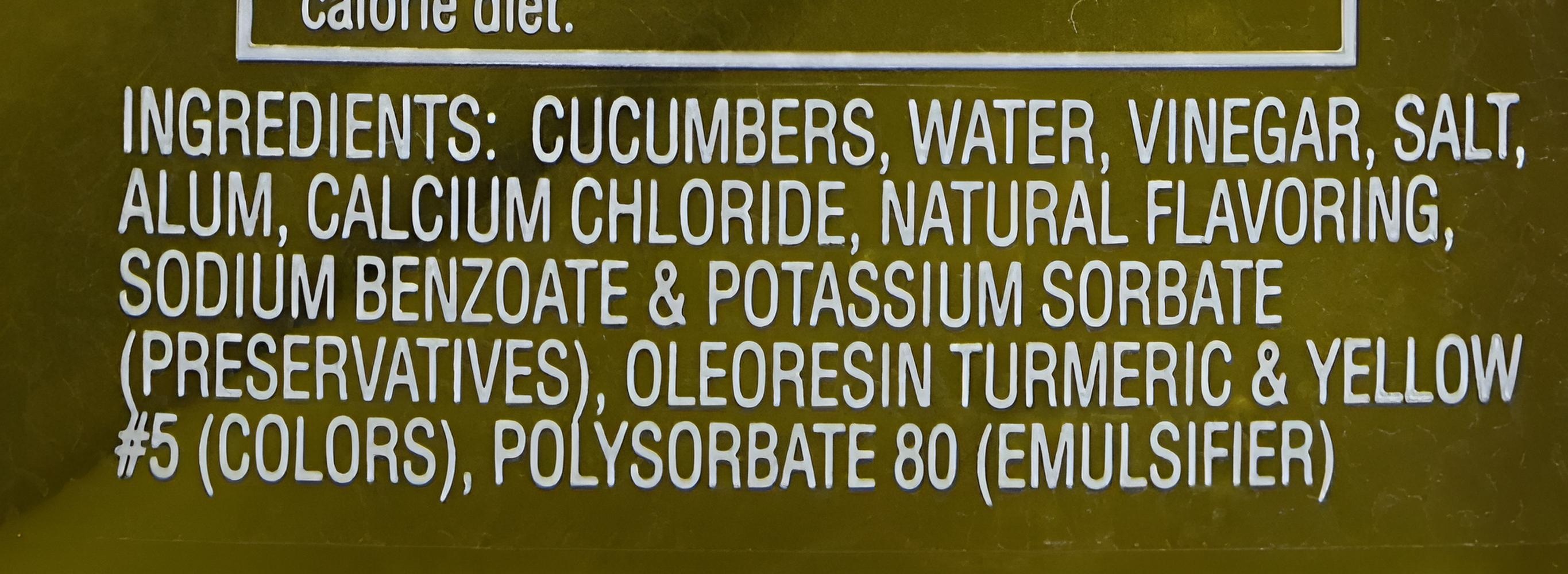 Best Maid Whole Dill Pickles, 1 gallon jar, 128 oz, Kosher Certified, 12-16 whole dills per jar. thumbnail 3