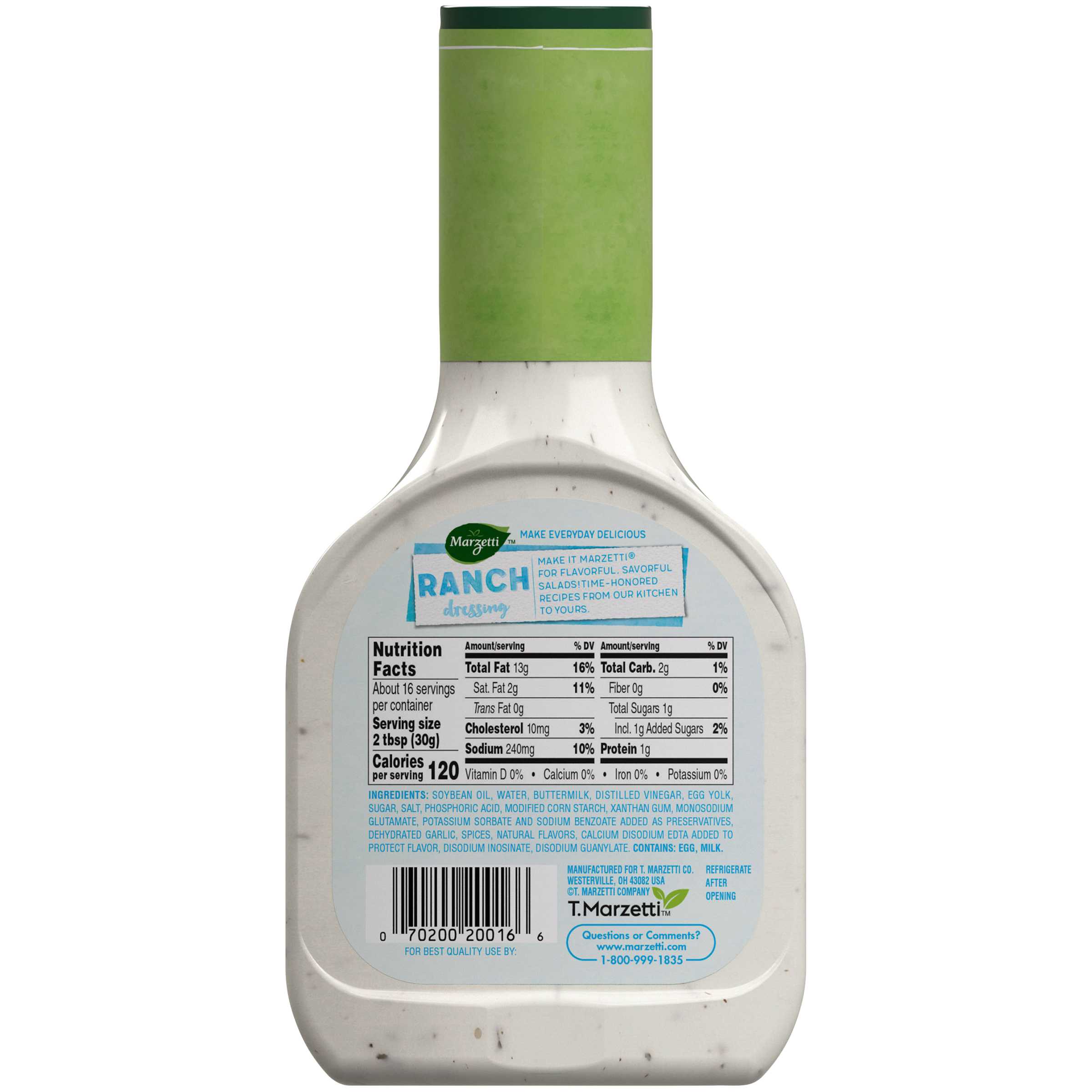 Marzetti Ranch Dressing 16 fl. oz. Bottle thumbnail 2