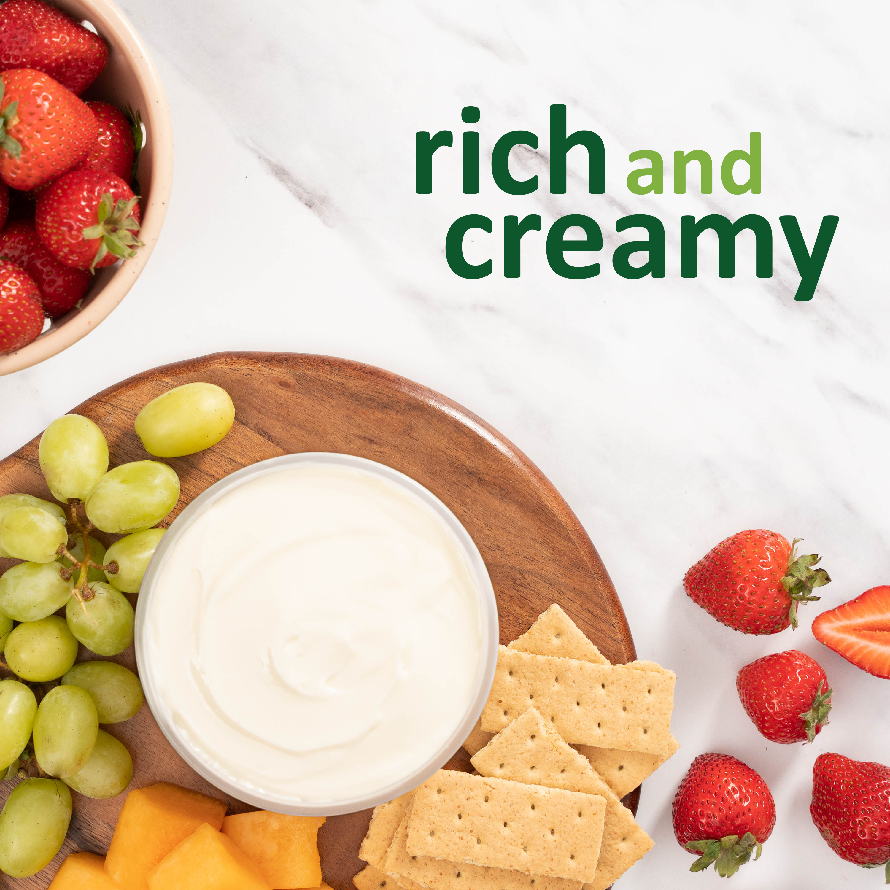 Marzetti Cream Cheese Fruit Dip Made with Real Cream, 13.5 oz Tub thumbnail 2